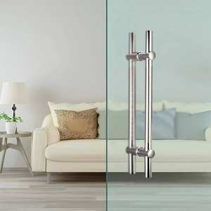 Kensharp มือจับประตูกระจกบานเลื่อนทำจากไม้สไตล์บันไดแฟนซีแบบคงที่ปรับขนาดได้มีรูขนาดตามต้องการ - Product Image 2