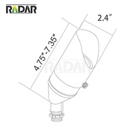 Projecteur de jardin extérieur à faible tension LED réglable IP65 en laiton avec piquet détachable pour la décoration paysagère