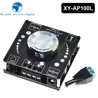 XY-AP100H 100W + 100W Double TPA3116D2 Bluetooth 5.0 Stéréo Audio Numérique Puissance Audio Amplificateur Carte AMP Amplificador AUX USB APP