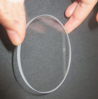 Lentille convexe planaire H-K9L en quartz optique UV, grande et ronde, personnalisable, 2,54 mm, non revêtue, support OEM