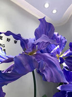 Bunga Iris Raksasa Buatan Tangan Tahan Air dari EVA untuk Dekorasi Pernikahan, Latar Panggung, dan Dekorasi Luar Ruangan