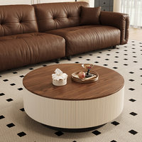 Meja Kopi Kayu Mewah Modern untuk Perabot Rumah, Meja Kopi untuk Ruang Tamu Gaya Modern