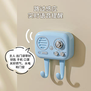 Capteur intelligent de rappel d'entrée/sortie de porte, alimenté par batterie, type suspendu, support multifonctionnel pour clés et téléphone, pour les personnes âgées, usage domestique - Product Image 5