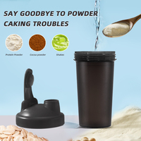Pour WeVi vente en gros sans BPA sport Gym Shaker tasse Logo personnalisé protéine secouer couvercle d'épices pour bouillir Direct boire Camping Shaker