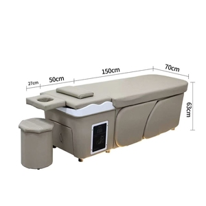 Fauteuil de lavage moderne en similicuir avec bac en plastique et design multifonctionnel pour mobilier de salon - Product Image 4