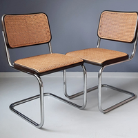 Promotion Chaises de Salle à Manger Modernes Vintage Confortables en Bois de Style Mid-Century Cesca Cannage Rotin pour Restaurants et Hôtels