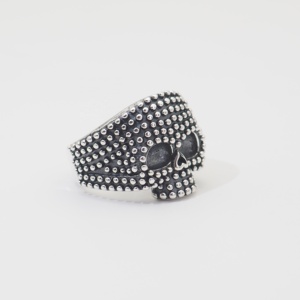 Bague pour homme en argent 925 avec crâne <span class=keywords><strong>de</strong></span> conception privée spéciale - Product Image 4