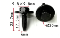 Clips métalliques automobiles fournis par l'usine chinoise, attaches métalliques pour voitures, clips automobiles et attaches en plastique 152134