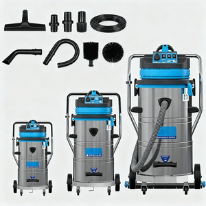 Aspiradora Industrial Húmeda y Seca <span class=keywords><strong>de</strong></span> 2400W y 80L, Acero Inoxidable, 4 Capas <span class=keywords><strong>de</strong></span> Filtración, 2 Años <span class=keywords><strong>de</strong></span> Garantía en el Motor - Product Image 2