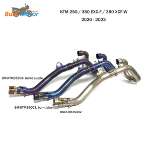 Échappement Enduro <span class=keywords><strong>pour</strong></span> <span class=keywords><strong>KTM</strong></span> 350 tuyau d'en-tête de EXC-F 2017 - 2023 350 collecteur XCF-W alliage de titane - Product Image 5