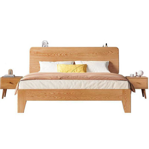Solid Wood Platform <b>Bed</b> 1.8M <b>Pine</b> Durable Support Structure Bedroom Furniture - Product Image 3
