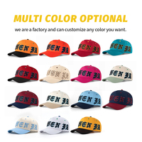 Gorras de Béisbol de 5 Paneles con Logotipo Bordado Personalizado OEM ODM, Gorras de Béisbol de Dos Tonos 100% Algodón, Gorras Deportivas con Cierre a Presión