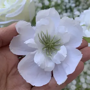 L-500 Table Garland Artificial Babys Breath White Rose Centerpiece Flower Arch Flower Runner For Wedding Event Decor