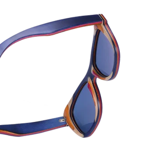 แว่นกันแดดทรงสี่เหลี่ยมกรอบไม้แบบกำหนดเอง แว่นกันแดดไม้ธรรมชาติสุดหรูสำหรับผู้ชาย - Product Image 4