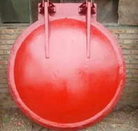 Clapet rond en fonte robuste à sens unique pour le projet d'interception des eaux usées des canaux fluviaux