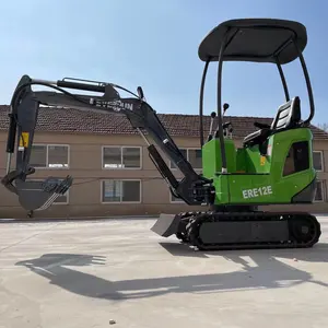 Everun CE được phê duyệt ere12e 1100kg Diggers Máy đa chức năng xô thủy lực Crawler điện mini máy xúc