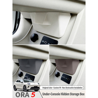 Boîte de rangement personnalisée pour voiture ORA 5 2026, compartiment de rangement caché sous la console, organiseur d'accoudoir de console centrale