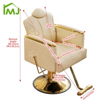 Vente en gros de chaise de barbier pivotante pour salon de coiffure, chaise de coiffeur