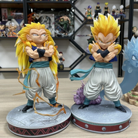 2 Styles 25cm Dragon Super Saiyan 3 Gotenks Anime Action Figure Gk Statue Collection Modèle Jouets Cadeaux