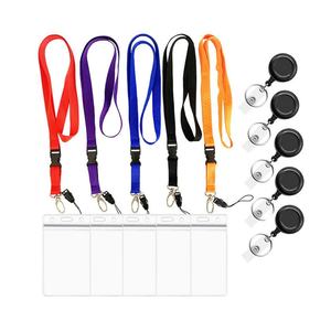 Economic Custom Retractable Lanyards <b>Neck</b> <b>Strap</b> Printed Logo Polyester Sublimation ID Card Holder Lanyard - Product Image 3