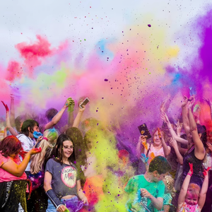 Polvo de color Holi certificado SGS para graduación Día de Acción de Gracias Fiestas del Día del Padre Vacaciones - Product Image 1