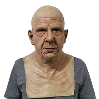 Masque Intégral Réaliste en Latex pour Halloween, Vieux Homme Horrifique Humain Drôle Épouvantable ou Jeune Homme Beau pour Femme