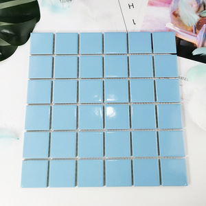 Mosaïque en porcelaine 48x48mm pour <span class=keywords><strong>piscine</strong></span> hors sol, spa de natation, <span class=keywords><strong>piscine</strong></span> <span class=keywords><strong>gonflable</strong></span> extérieure Intex pour enfants - Product Image 2
