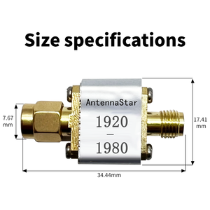 فلتر عالي التخفيض للترددات من 1920 إلى 1980 ميجاهرتز |   جهاز ATS008 منخفض التموج بمعدل 0.8 ديسيبل للعدادات الذكية ومحطات الاتصال اللاسلكية - Product Image 4