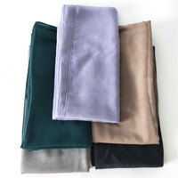 Écharpe de Mode Unie Couleur Solide, Châles et Hijabs pour Femmes 100% Polyester Voile, Tissu Voile, Comme sur l'Image 113*113cm Weiwei