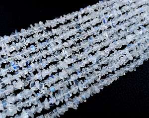 หินมูนสโตนสีรุ้งธรรมชาติยาว16นิ้ว2019แบบไม่เจียระไนแบบเรียบของแท้จากผู้ผลิต - Product Image 5