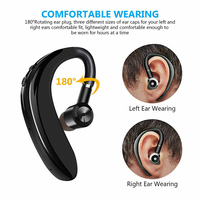 Écouteur Stéréo Bluetooth Simple Universel à Vente Chaude Sans Fil avec Micro Anti-Bruit et Contour d'Oreille Mains Libres