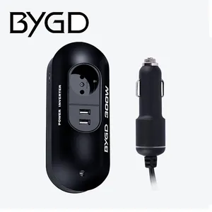 Mini inversor de corriente para coche, 300W, DC 12V a 220V AC, con adaptador USB doble 3.1A