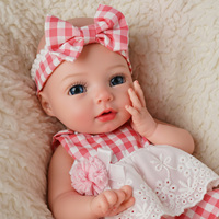 Poupée Bébé Fille Reborn en Silicone Intégral de 12 Pouces Babeside Terry, Réaliste comme un Nouveau-né, Vente en Gros
