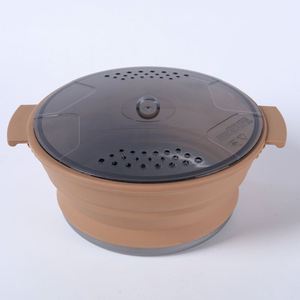 Food-grade Silicone Foldable Compact <b>Kettle</b>-portable for <b>Camping</b> and Outdoor Use, Suitable for Open Flames - Product Image 3