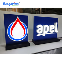 Panneau publicitaire pour entreprise, enseigne murale 3D, logo lumineux LED, enseigne à lettres, enseigne lumineuse LED extérieure personnalisée pour devanture de magasin