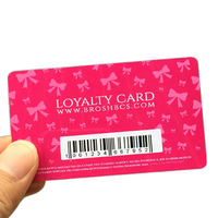 Tarjeta de fidelidad de identificación de cliente de plástico PVC de impresión personalizada de alta calidad con código de barras