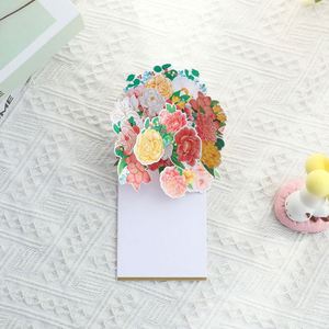 การ์ดอวยพรป๊อปอัพ 3 มิติ ลายดอกคาร์เนชั่น ปั๊มร้อน - Product Image 3