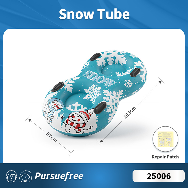 Tube de ski double bonhomme de neige 25006