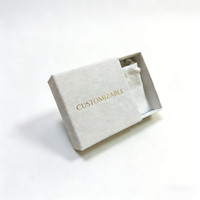 Emballage cadeau personnalisé écologique en matériaux recyclés, boîte à tiroir mate pour chaussettes et cosmétiques - Construction robuste en carton rigide