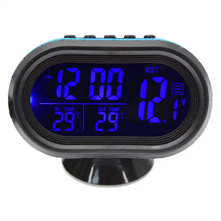 Wholesale Thermomètre de voiture, horloge numérique, horloge