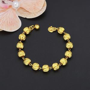 Bracelet pour femme JXX, nouveau design, plaqué or 24 carats, perles tendance, style malaisien, matériau principal en laiton, bijoux - Product Image 6