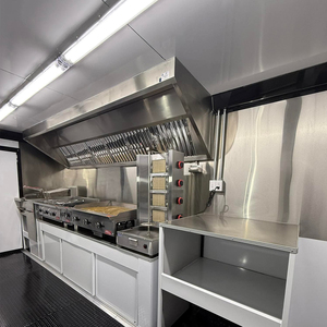 Camion de restauration rapide de cuisine 220v chariot de crème glacée en aluminium stand van kiosque pour des collations remorque portative - Product Image 1