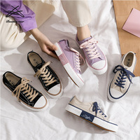 Baskets en toile blanches pour femmes, chaussures de marche, Tennis, décontractées, personnalisées, tendance 2021