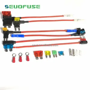 Wholesale High Quality Fuse Tap Standard Mini Micro Low-profile Car Fuse Holder Add-a Fusibles With 1A-50A Blade Fuses