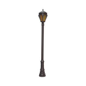 Brown Dual Head <b>Landscape</b> Street Light 3500K Warm White AC 220V IP66 Solar-Powered Aluminum Alloy 10-Year Warranty <b>Lighting</b> - Product Image 5
