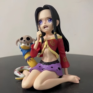 Figura de Acción Premium de PVC de Boa Hancock Chibi, Exquisito Modelo de Personaje de Anime con Salome, Escala 1/6, Versión Q, para Adornos de Coche - Product Image 3