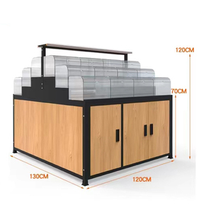 Soporte de exhibición de madera para frutas y verduras secas, estante de un solo lado, para <span class=keywords><strong>comprar</strong></span> fruta y verdura - Product Image 4