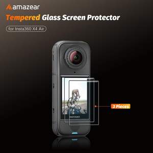 Amazear - Paquete de 3 Protectores de Pantalla de Vidrio Templado con Dureza 9H para Insta360 X4 Air Ultra HD, Película Antirrayaduras, Kit de Fácil Instalación - Product Image 5