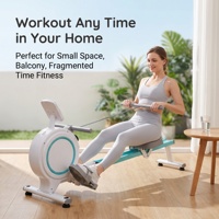 Máquina de Remo Plegable OEM, Compacta para Gimnasio en Casa, Silenciosa, con Transmisión por Correa, Magnética, Fabricada en China
