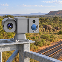 Caméra PTZ de sécurité thermique pour le suivi de la faune avec vision nocturne et fonction Pan-Tilt pour la surveillance des corridors de migration des animaux sauvages